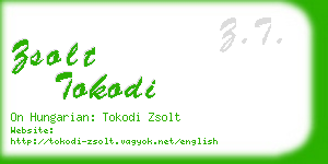 zsolt tokodi business card